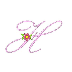 Floral Alphabet H