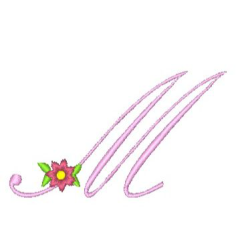 Floral Alphabet M