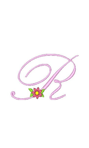 Floral Alphabet R