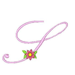 Floral Alphabet S