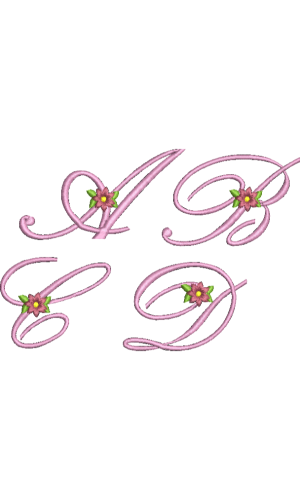 Floral Alphabet Set