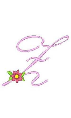 Floral Alphabet Z