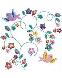 Floral Bird 1