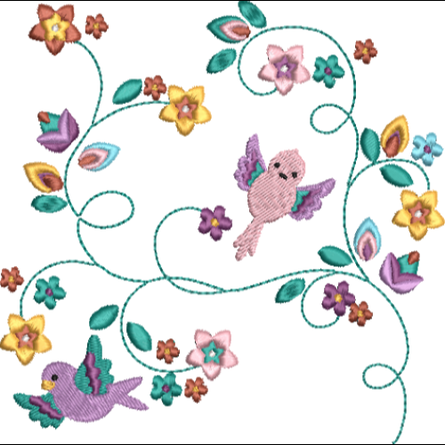 Floral Bird 2