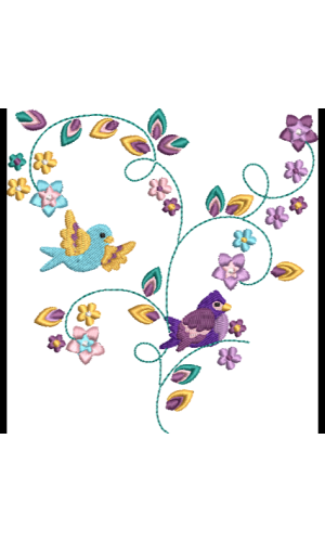 Floral Bird 4