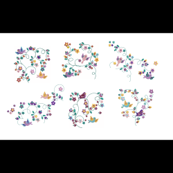 Floral Birds Design Set