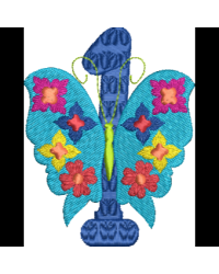 Floral Butterfly 1