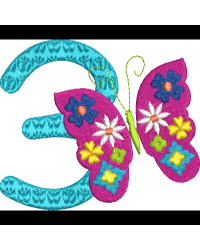 Floral Butterfly 3