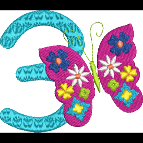 Floral Butterfly 3