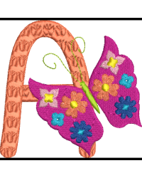 Floral Butterfly A