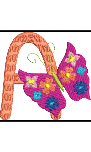 Floral Butterfly A