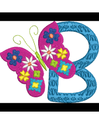 Floral Butterfly B