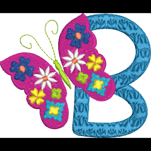 Floral Butterfly B