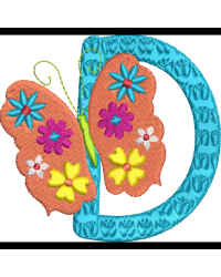 Floral Butterfly D