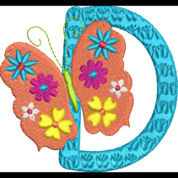 Floral Butterfly D