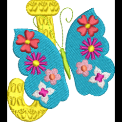Floral Butterfly J