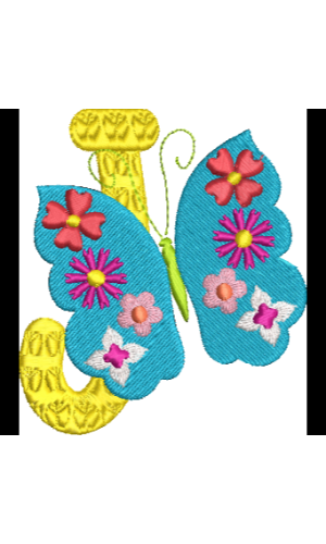 Papillon floral J