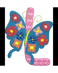 Floral Butterfly L