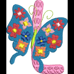 Floral Butterfly L