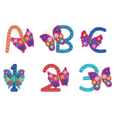 Floral Butterfly Set