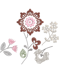 Floral Quilt Block 03