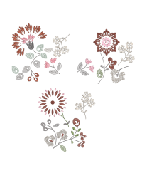 Floral Quilt Block Set