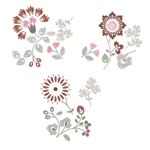 Floral Quilt Block Set