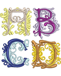 Flourish Alphabet Set