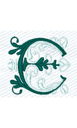 Flourish E Alphabet