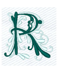 Flourish R Alphabet