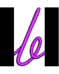 Font 1 Lower Case B
