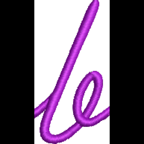 Font 1 Lower Case B