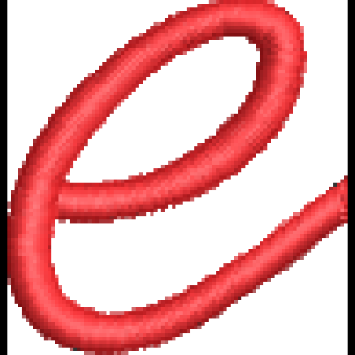 Font 1 Lower Case E