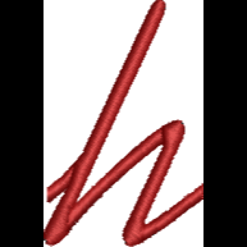 Font 1 Lower Case H
