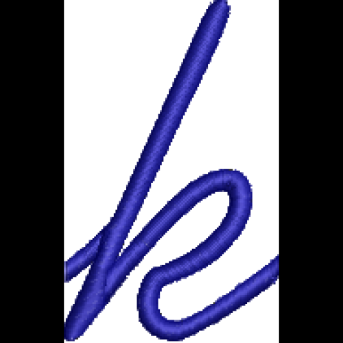 Font 1 Lower Case K