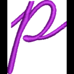 Font 1 Lower Case P