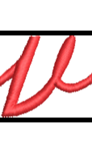 Font 1 Lower Case V