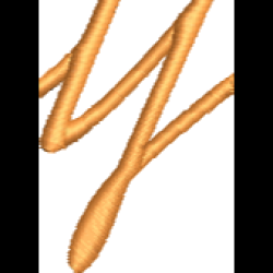 Font 1 Lower Case Y