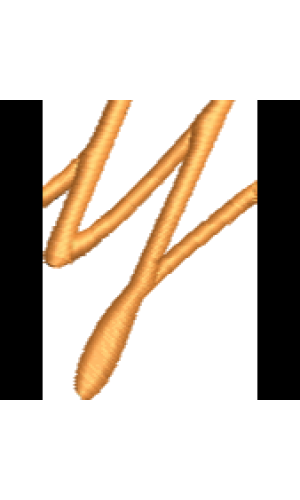 Font 1 Lower Case Y