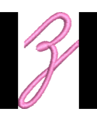 Font 1 Lower Case Z