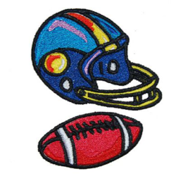 Football Helmet And Ball 02