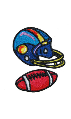 Football Helmet And Ball 02
