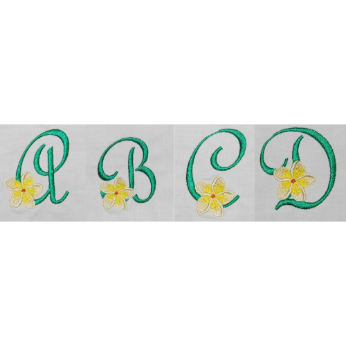 Frangipani Alphabet Set Frangipani Alphabet Set