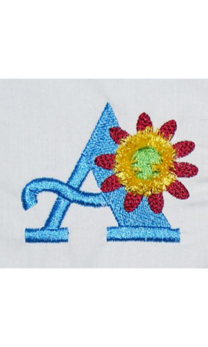 Fringe Flower Alphabet A