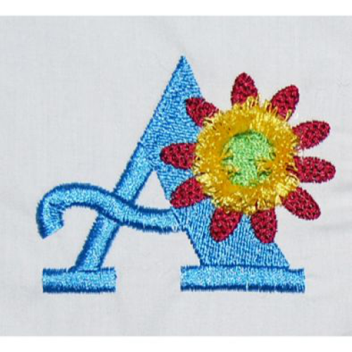 Fringe Flower Alphabet A