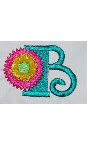Fringe Flower Alphabet B