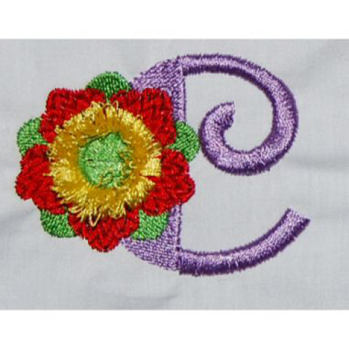 Fringe Flower Alphabet C