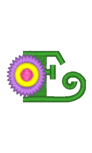 Fringe Flower Alphabet E
