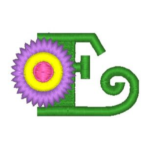 Fringe Flower Alphabet E
