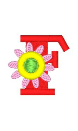 Fringe Flower Alphabet F